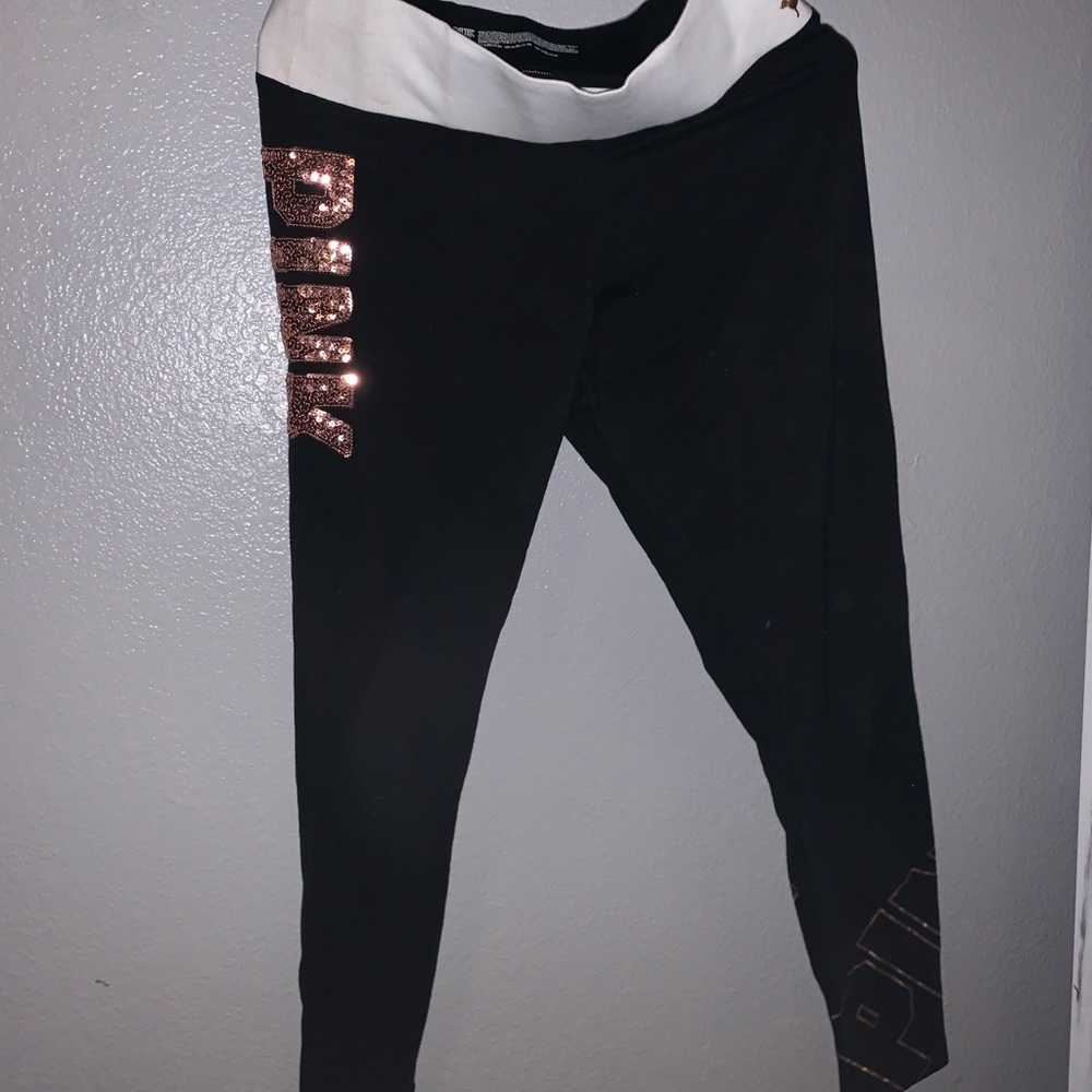 Pink VS yoga leggings